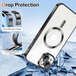 Coque Techsuit Luxury Crystal MagSafe pour iPhone 15 - Black – Image 3
