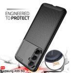 Coque Techsuit CarbonFiber pour Samsung Galaxy A35 - Black – Image 4