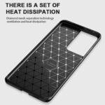 Coque Techsuit CarbonFiber pour Samsung Galaxy S21 Ultra - Black – Image 3