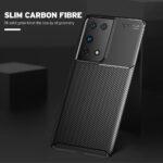 Coque Techsuit CarbonFiber pour Samsung Galaxy S21 Ultra - Black – Image 4