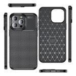 Coque Techsuit CarbonFiber pour iPhone 12 Pro Max - Black – Image 5