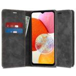 Étui portefeuille Techsuit Confy Cover pour Samsung Galaxy A14 4G / A14 5G - Black