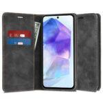 Étui portefeuille Techsuit Confy Cover pour Samsung Galaxy A55 - Black
