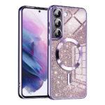 Coque Techsuit Luxury Glitter MagSafe pour Samsung Galaxy S21 FE - Light Purple