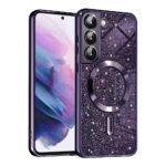 Coque Techsuit Luxury Glitter MagSafe pour Samsung Galaxy S21 FE - Deep Purple