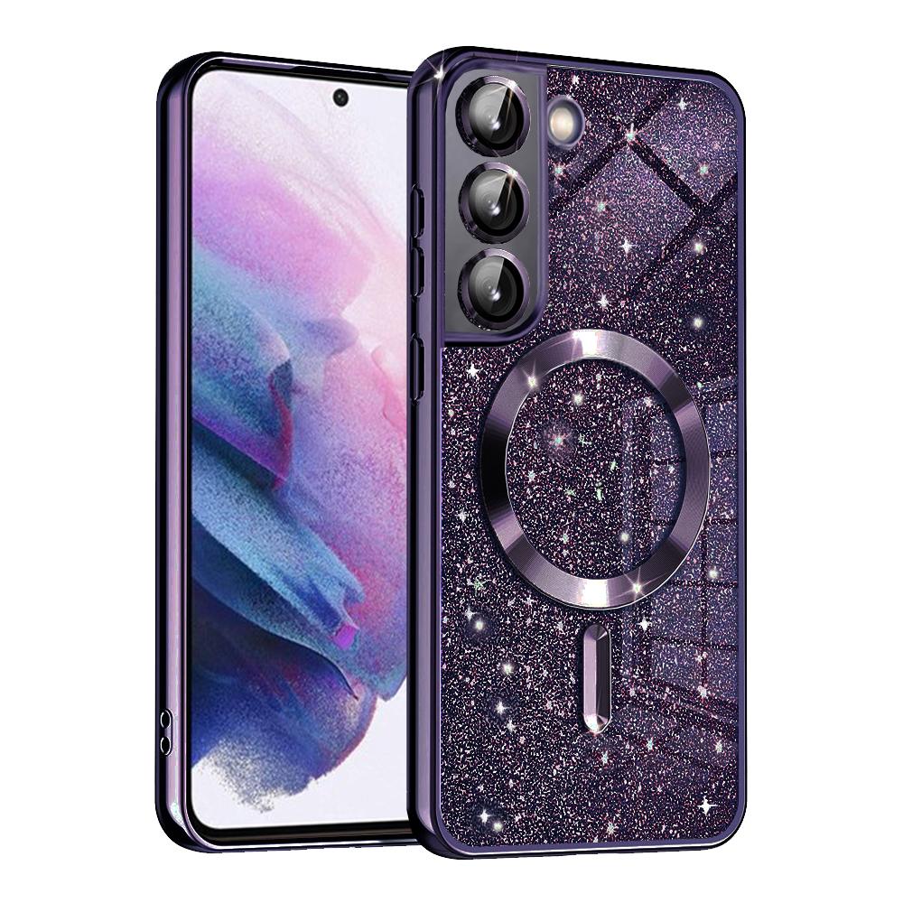 1144273 Coque Techsuit Luxury Glitter MagSafe pour Samsung Galaxy S21 FE - Deep Purple – Image 1