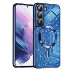 Coque Techsuit Luxury Glitter MagSafe pour Samsung Galaxy S22 - Deep Blue