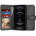 Étui portefeuille Techsuit Diary Book pour iPhone 12 Pro - Black