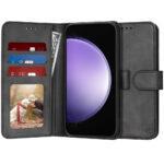 Étui portefeuille Techsuit Diary Book pour Samsung Galaxy S23 FE - Black