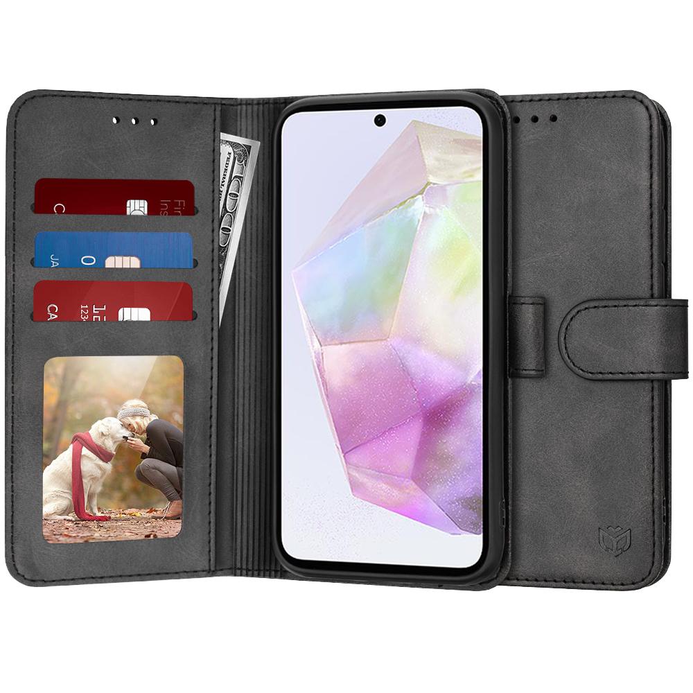 1199065 Étui portefeuille Techsuit Diary Book pour Samsung Galaxy A35 - Black – Image 1