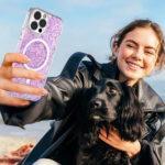 Coque Techsuit Sparkly Glitter MagSafe pour iPhone 14 Pro - Magenta – Image 6