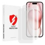 Lot de 2 protections d'écran Smart Protection Premium Classic pour iPhone 15 - Clear
