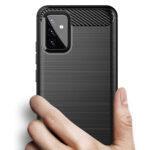 Coque Techsuit Carbon Silicone pour Samsung Galaxy A72 4G / A72 5G - Black – Image 3