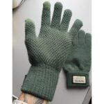 Gants pour écran tactile iWarm (ST0007) en laine de qualité supérieure   - Green – Image 4