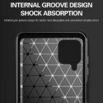 Coque Techsuit Carbon Silicone pour Samsung Galaxy A12 / A12 Nacho - Black – Image 3