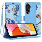 Étui portefeuille Techsuit FlipCraft pour Samsung Galaxy A14 4G / A14 5G - Vibrant Blue