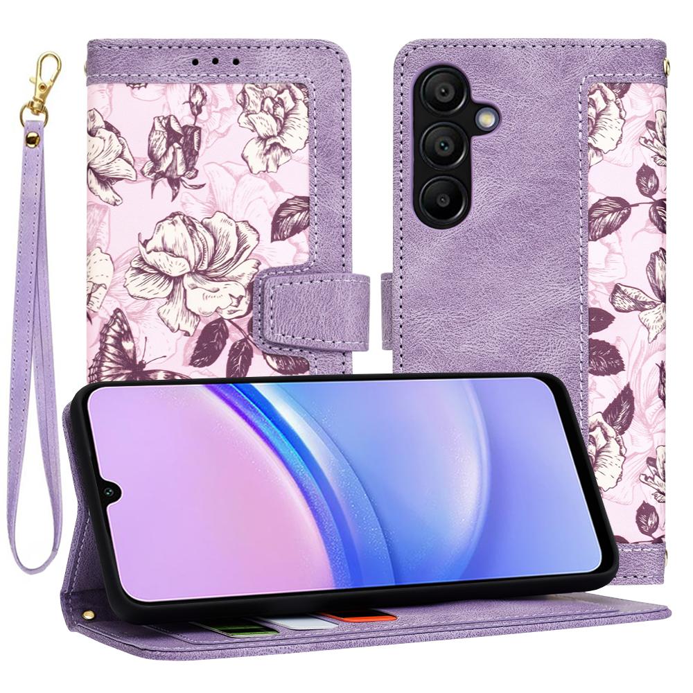 1405189 Étui portefeuille Techsuit FlipCraft pour Samsung Galaxy A15 4G / A15 5G - Mysterious Purple – Image 1