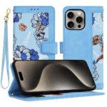 Étui portefeuille Techsuit FlipCraft pour iPhone 15 Pro Max - Vibrant Blue