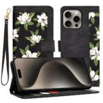 Étui portefeuille Techsuit FlipCraft pour iPhone 15 Pro Max - Flowers of the Dawn