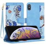 Étui portefeuille Techsuit FlipCraft pour iPhone XS Max - Vibrant Blue