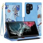 Étui portefeuille Techsuit FlipCraft pour Samsung Galaxy S22 Ultra - Vibrant Blue
