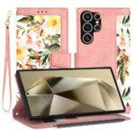 Étui portefeuille Techsuit FlipCraft pour Samsung Galaxy S24 Ultra - Sweetheart Pink