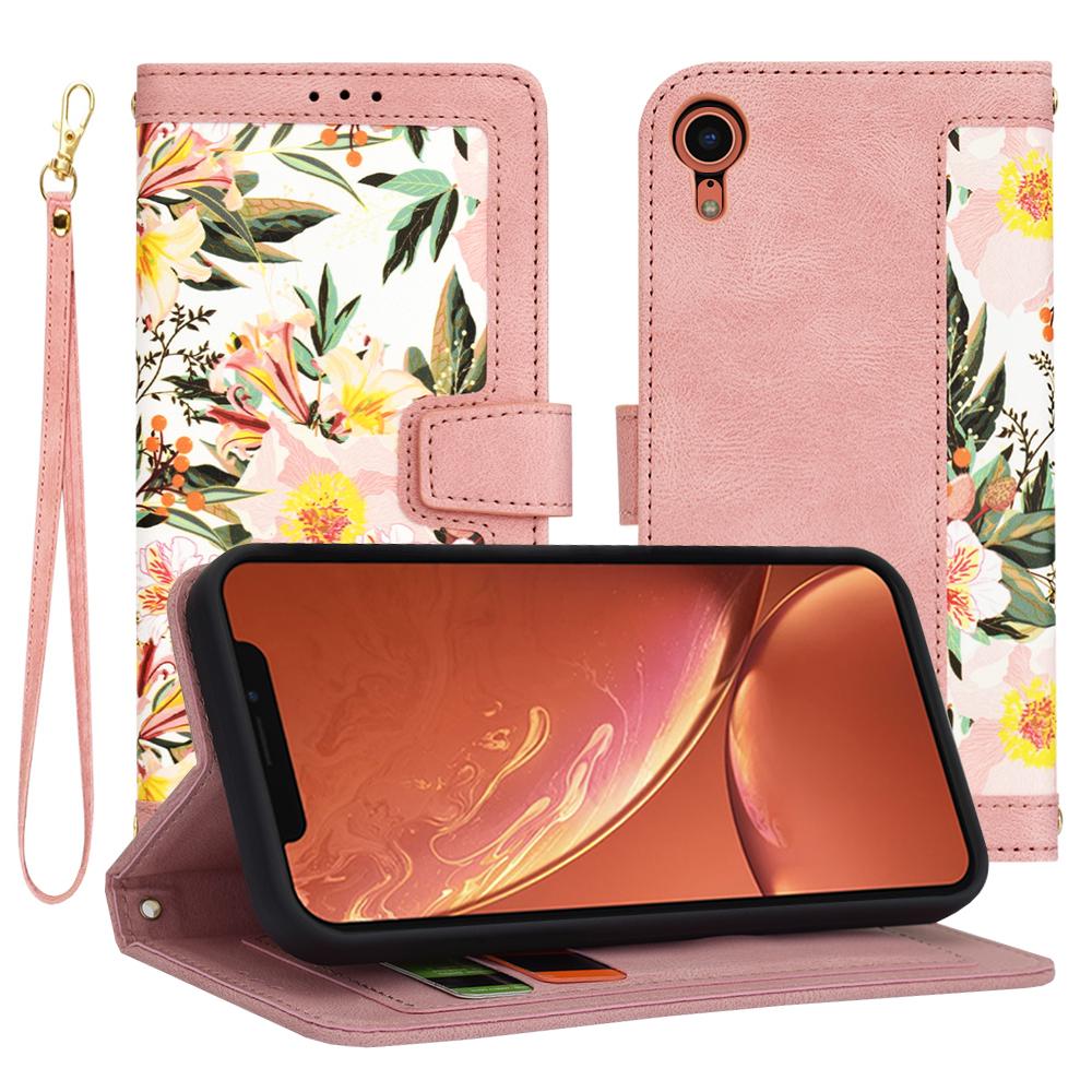 1424797 Étui portefeuille Techsuit FlipCraft pour iPhone XR - Sweetheart Pink – Image 1