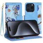 Étui portefeuille Techsuit FlipCraft pour iPhone 15 Pro - Vibrant Blue