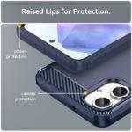 Coque Techsuit Carbon Silicone pour Samsung Galaxy A06 - Blue – Image 4