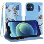 Étui portefeuille Techsuit FlipCraft pour iPhone 12 / 12 Pro - Vibrant Blue