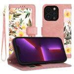 Étui portefeuille Techsuit FlipCraft pour iPhone 13 Pro - Sweetheart Pink