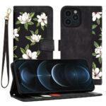 Étui portefeuille Techsuit FlipCraft pour iPhone 12 Pro Max - Flowers of the Dawn