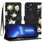 Étui portefeuille Techsuit FlipCraft pour iPhone 13 Pro Max - Flowers of the Dawn