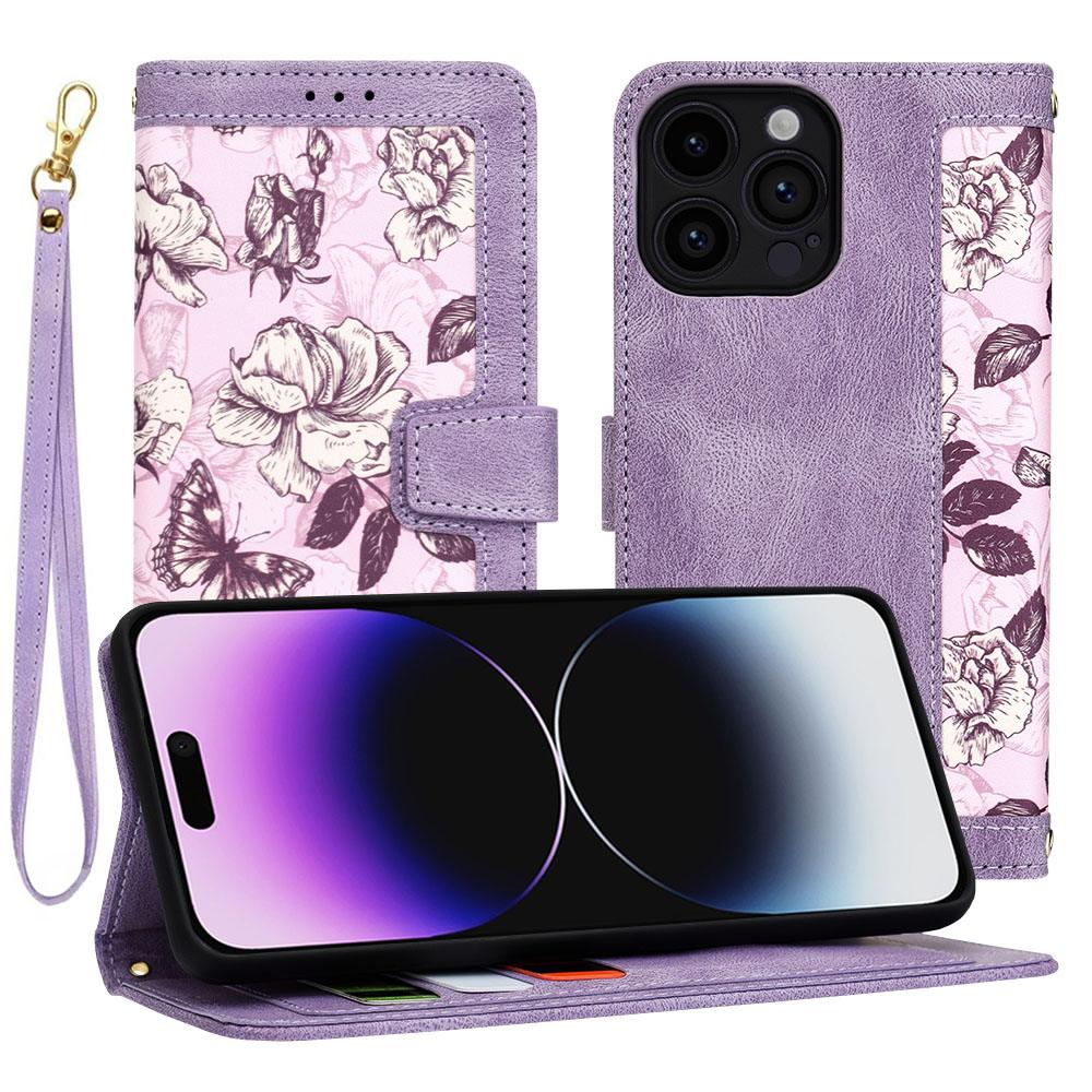 1459057 Étui portefeuille Techsuit FlipCraft pour iPhone 14 Pro Max - Mysterious Purple – Image 1