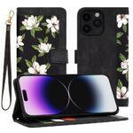 Étui portefeuille Techsuit FlipCraft pour iPhone 14 Pro Max - Flowers of the Dawn