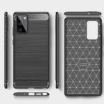 Coque Techsuit Carbon Silicone pour Samsung Galaxy Note 20 4G / Note 20 5G - Black – Image 3