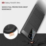 Coque Techsuit Carbon Silicone pour Samsung Galaxy Note 20 Ultra 4G / Note 20 Ultra 5G - Black – Image 2
