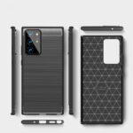Coque Techsuit Carbon Silicone pour Samsung Galaxy Note 20 Ultra 4G / Note 20 Ultra 5G - Black – Image 4