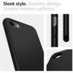 Coque Spigen Liquid Air pour iPhone 7 / iPhone 8 / iPhone SE 2 (2020) / iPhone SE 3 (2022) - Black – Image 4