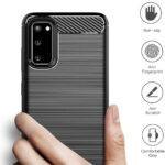 Coque Techsuit Carbon Silicone pour Samsung Galaxy S20 - Black – Image 6