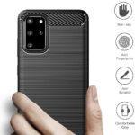 Coque Techsuit Carbon Silicone pour Samsung Galaxy S20 Plus - Black – Image 2