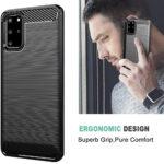 Coque Techsuit Carbon Silicone pour Samsung Galaxy S20 Plus - Black – Image 4