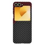 Coque Techsuit Carbonite FiberShell pour Samsung Galaxy Z Flip6 / Flip7 FE - Red Vortex – Image 3