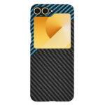 Coque Techsuit Carbonite FiberShell pour Samsung Galaxy Z Flip6 / Flip7 FE - Blue Pulse – Image 3