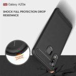 Coque Techsuit Carbon Silicone pour Samsung Galaxy A20e - Black – Image 3