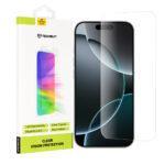 Protection d'écran Techsuit Clear Vision Glass pour iPhone 16 Pro - Transparent