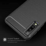 Coque Techsuit Carbon Silicone pour Samsung Galaxy A7 2018 - Black – Image 4