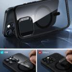 Coque MagSafe ESR Classic Hybrid HaloLock + film protecteur pour iPhone 16 Pro Max - Clear / Black – Image 5