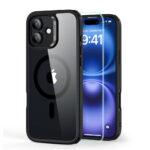 Coque MagSafe ESR Classic Hybrid HaloLock + film protecteur pour iPhone 16 Plus - Clear / Black