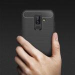 Coque Techsuit Carbon Silicone pour Samsung Galaxy A6 Plus 2018 - Black – Image 5